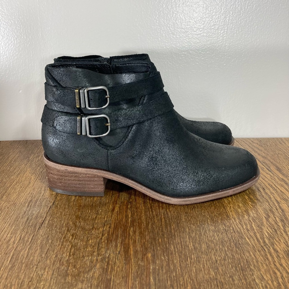 New Lucky Brand Befind Black Leather Boot Women’s Size 7.5